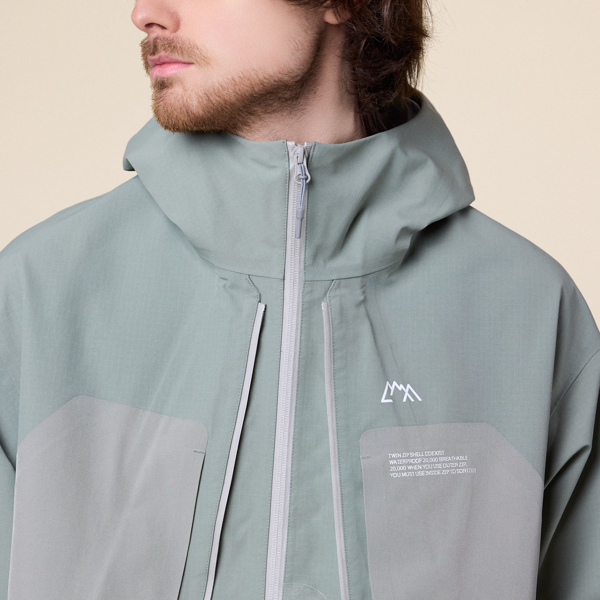 CMF Comfy Outdoor Garment - Twin Zip Shell Coexist Jacket - Alpha Green - Image 3
