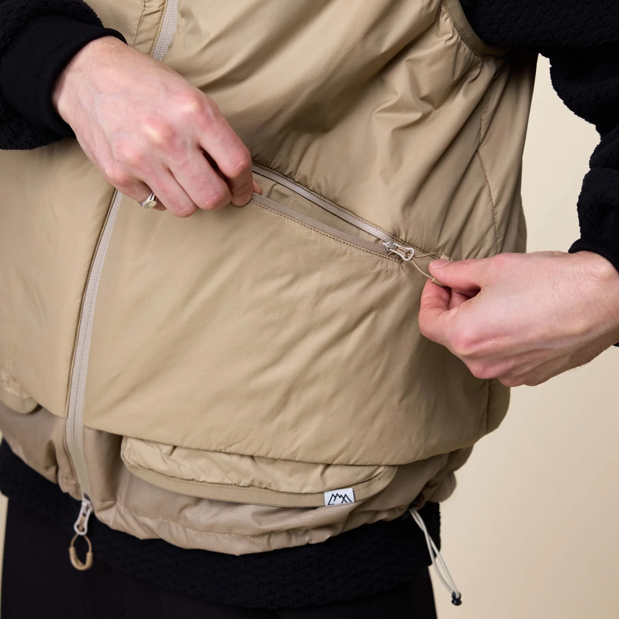 CMF Comfy Outdoor Garment - Ultralight Warmer Vest Jacket - Beige - Image 3
