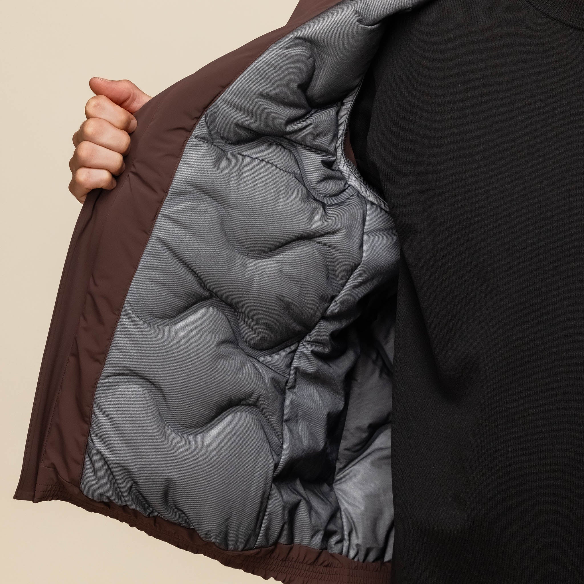 Descente Allterrain - Mizusawa Invisible Down Vest Jacket - Brown - Image 8