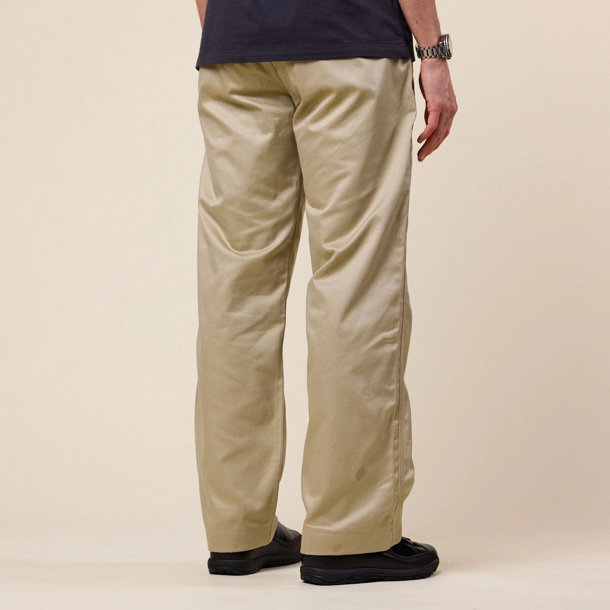 Edwin Jeans - Wide Chino Trousers - Khaki - Image 2