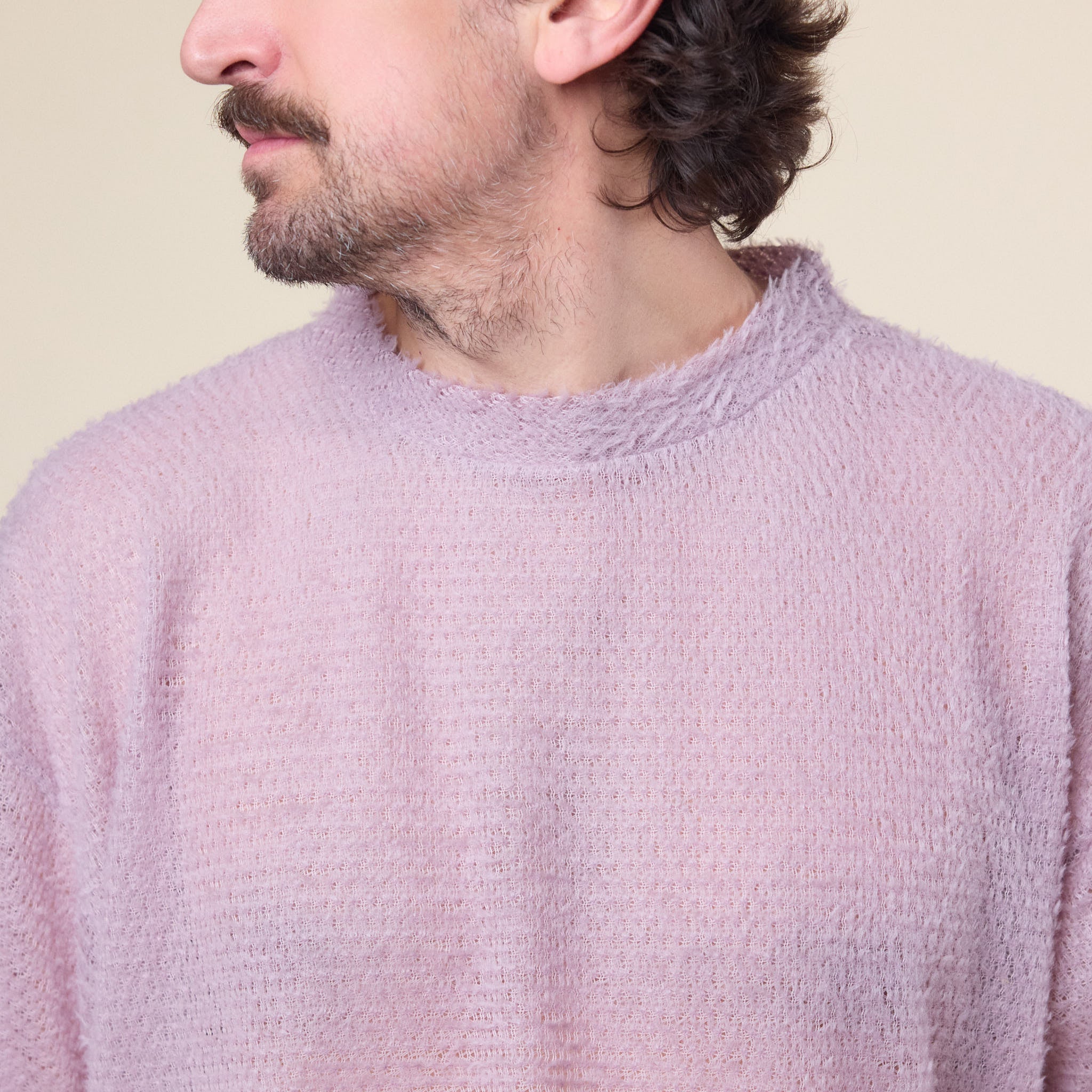 Gnuhr - Shag Fleece T-Shirt - Purple Dove - Image 3