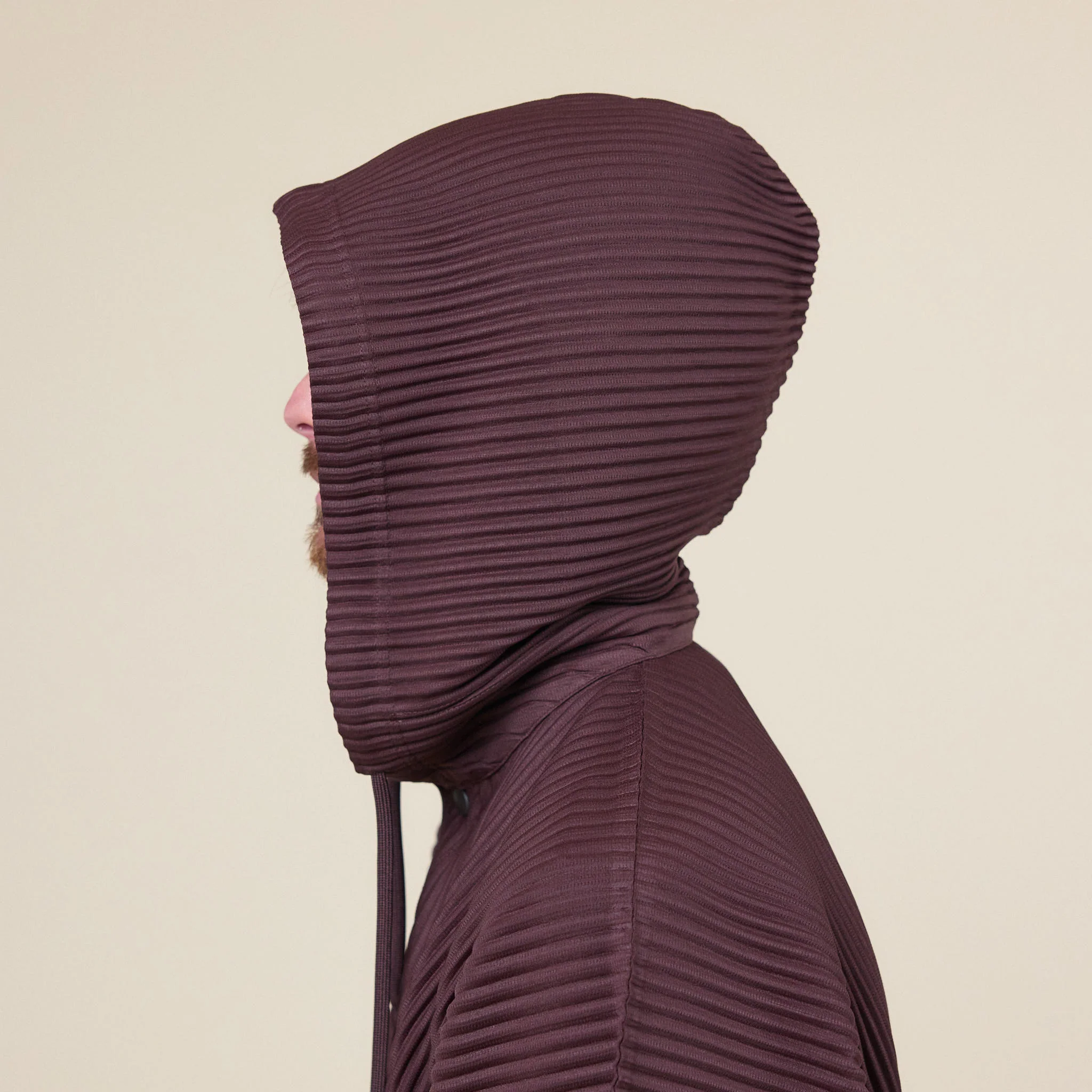 Homme Plissé Issey Miyake - Monthly Colours Pleated Hoodie - Edge Brown - Image 5