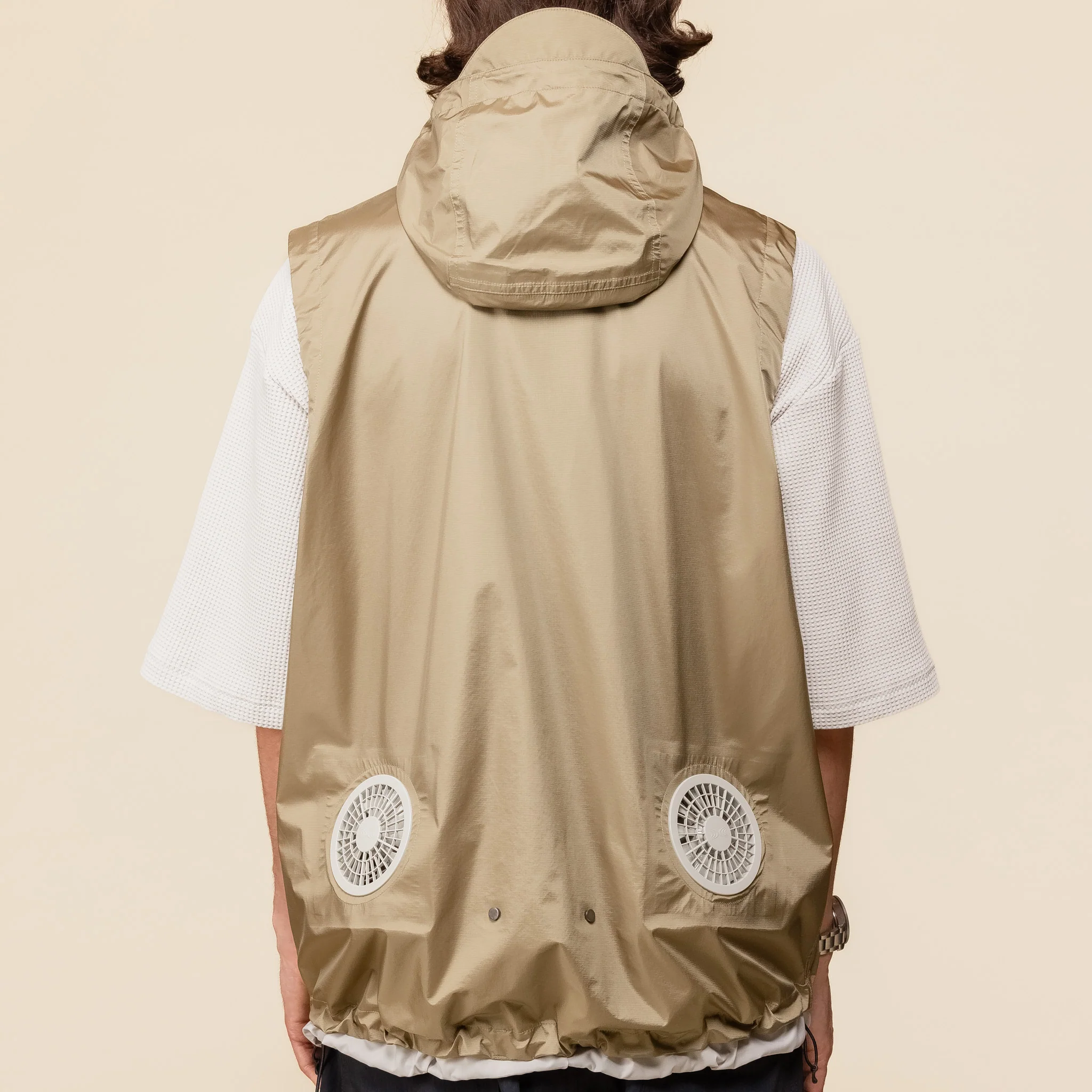 Meanswhile - Air Circulation System Rain Jacket - Coyote - Image 5