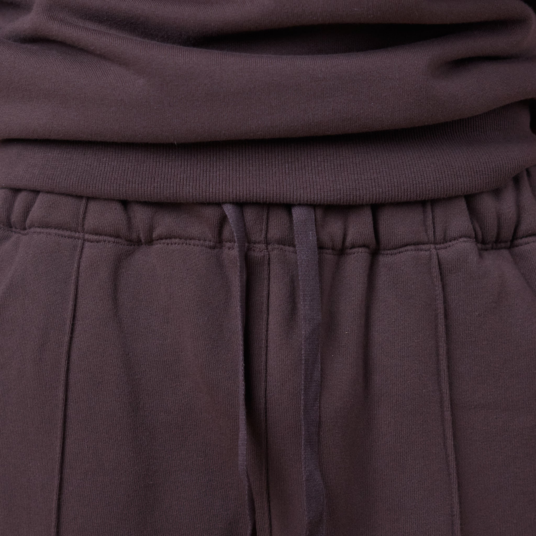 Merely Made - Premium Pintuck Jersey Wide Pants - Hickory Brown - Image 4