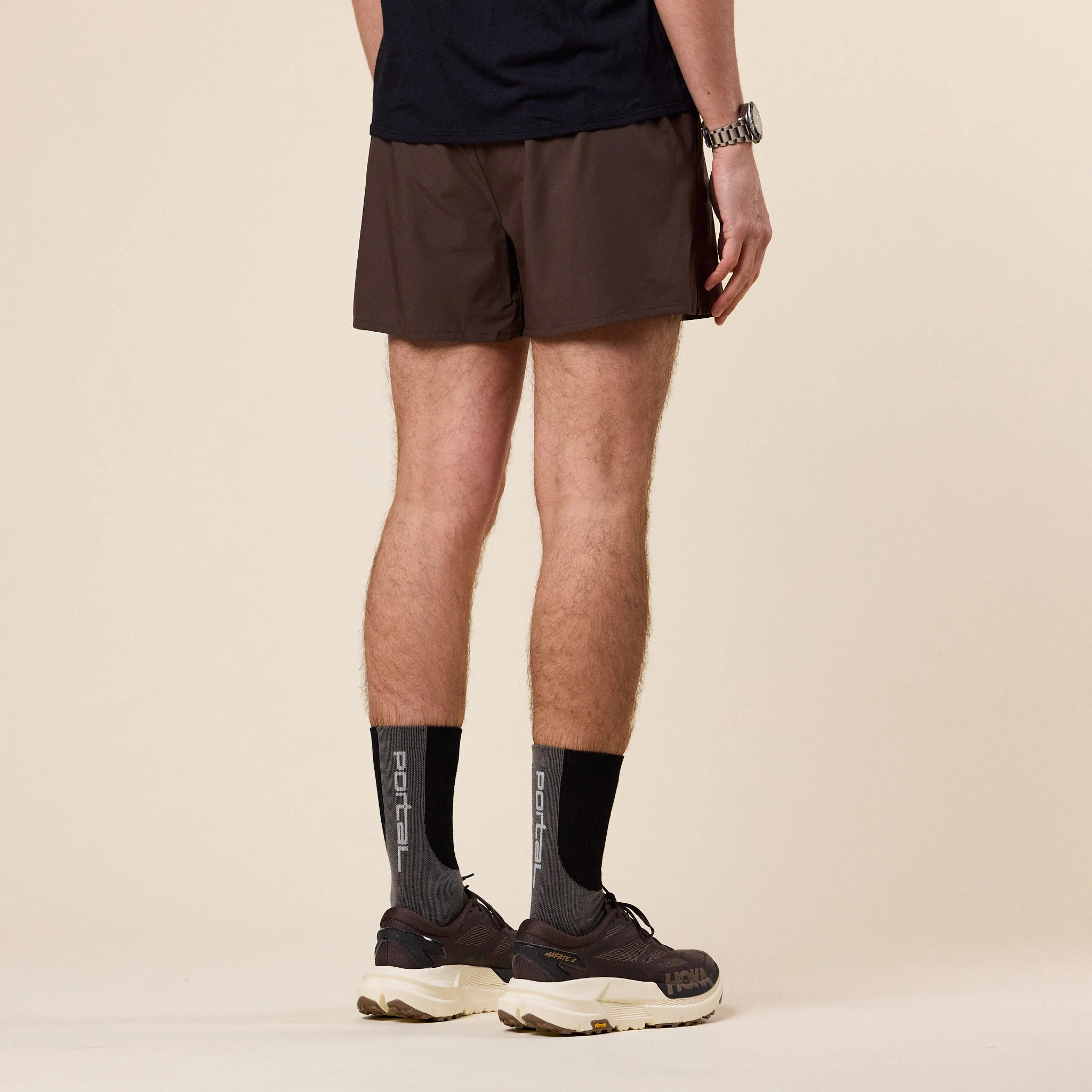 Portal - Marka Liner Shorts - Slate Black (Brown) - Image 3