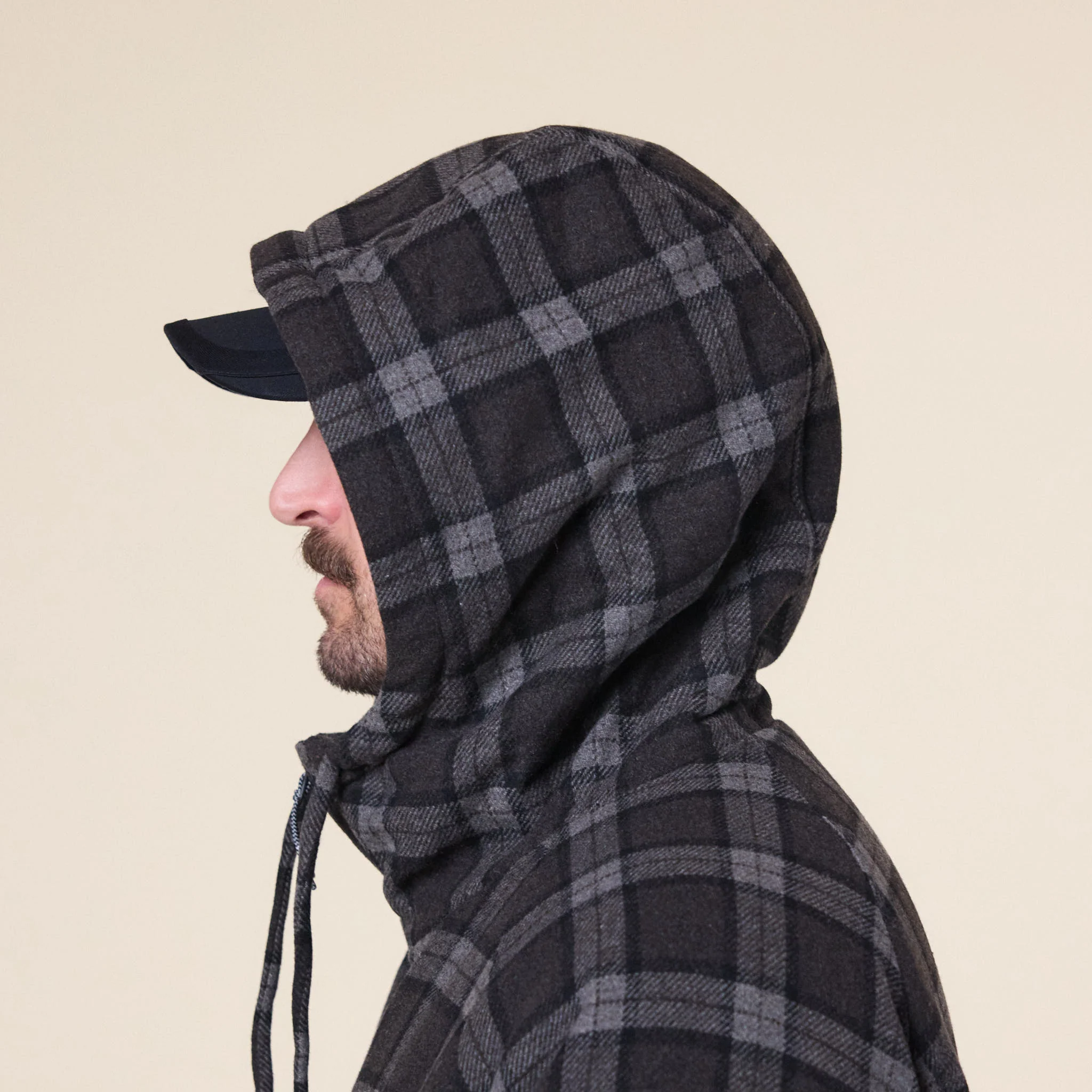 Roa Hiking - Logger Wool Primaloft Checked Jacket - Anthracite - Image 5