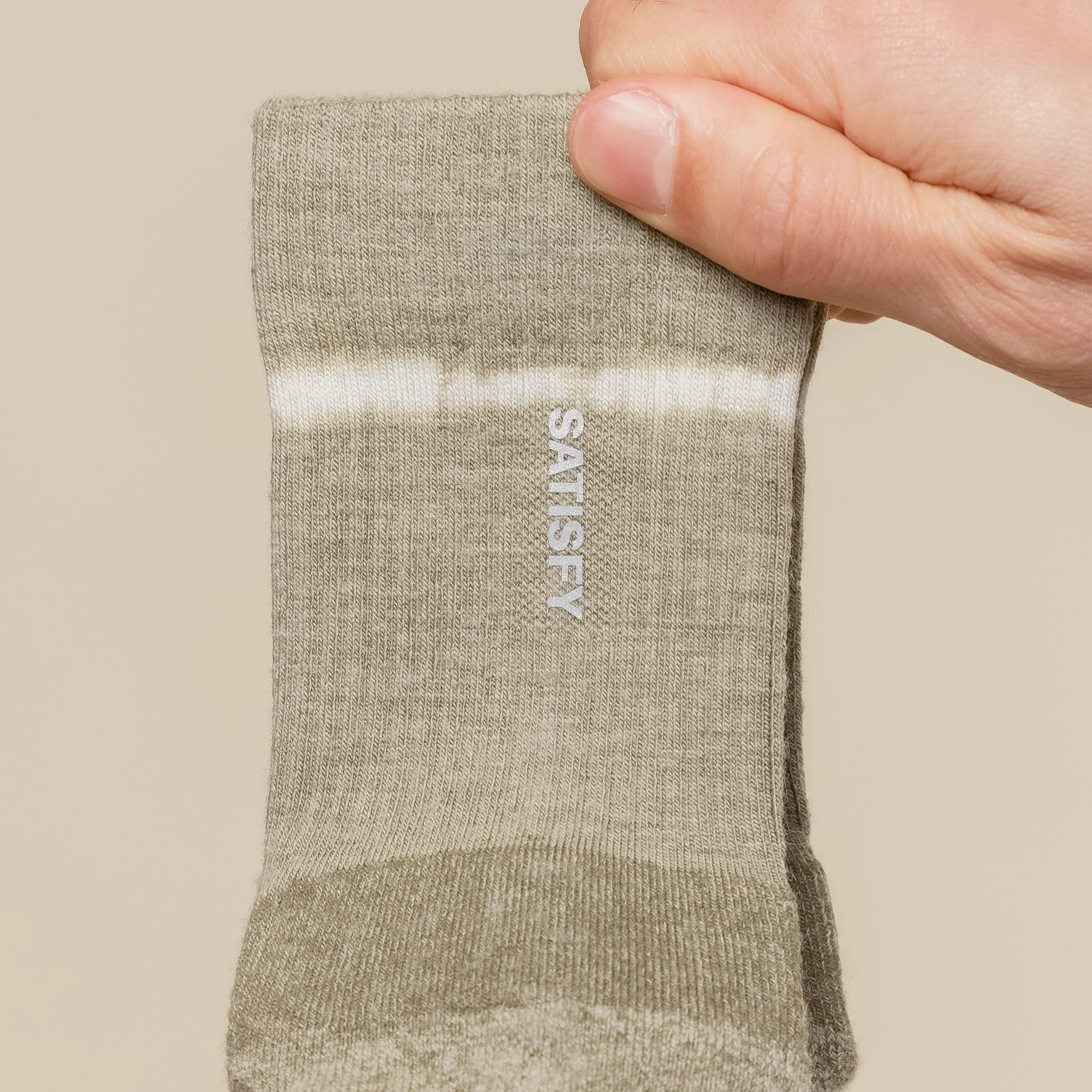Satisfy Running - Merino Nylon Tube Socks - Tie Dye Covert Green - Image 2