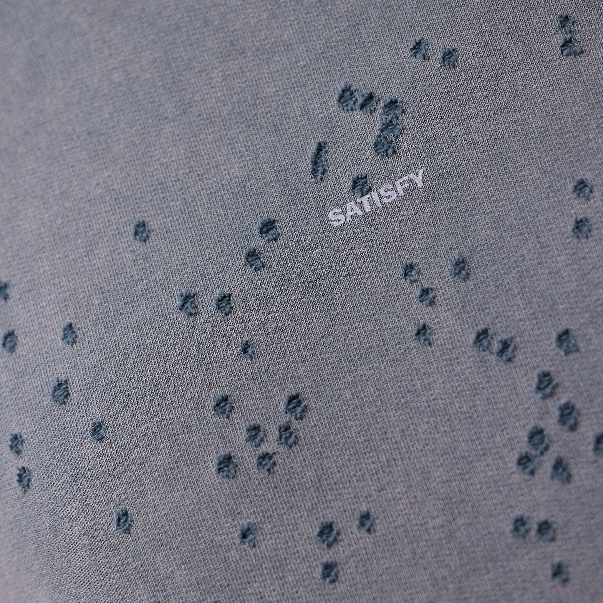 Satisfy Running - MothTech™ Hoodie - Faded Black - Image 5