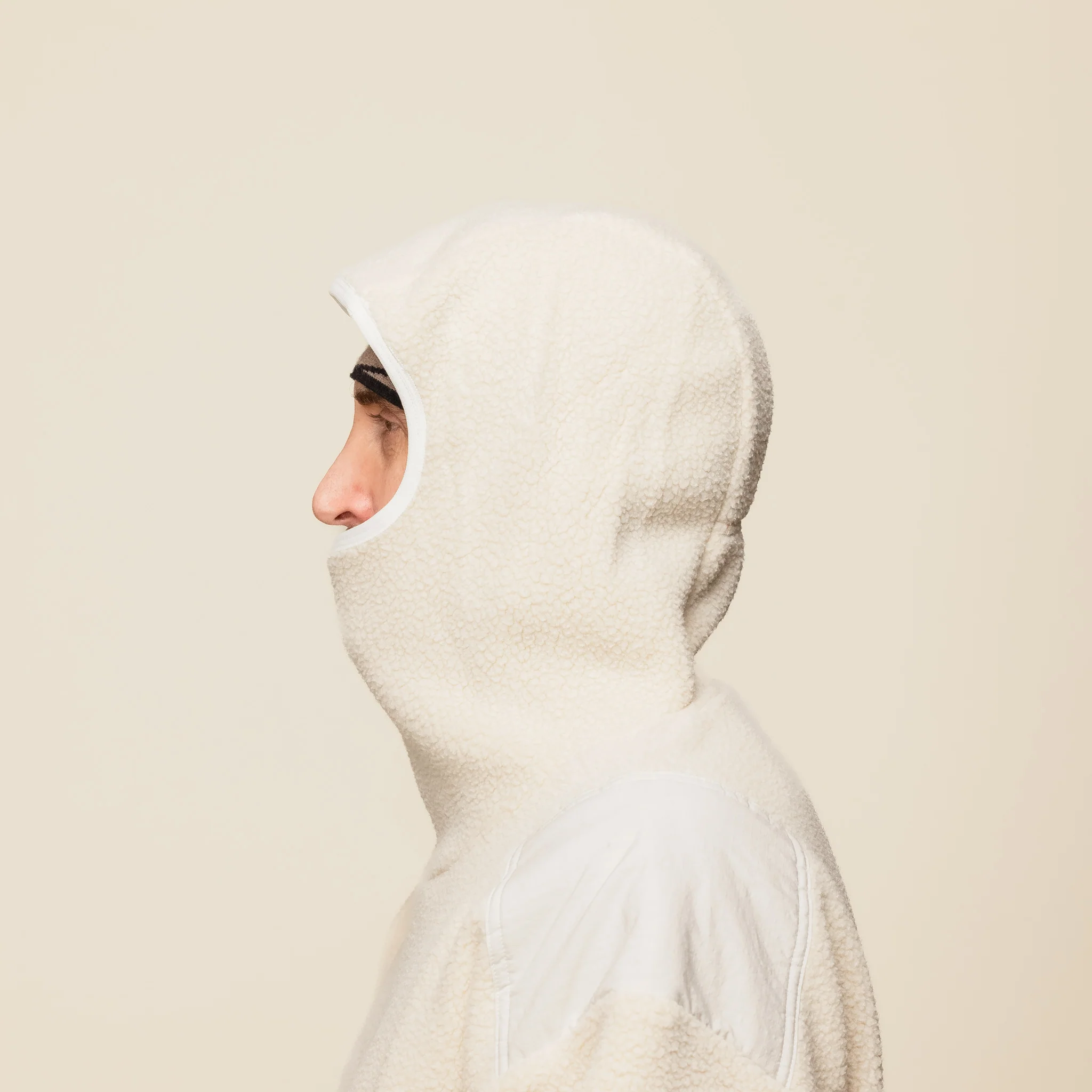 SO SHOP & HOSTEL NAKAMEGURO - Polartec Balaclava Hoodie - Oatmeal - Image 4