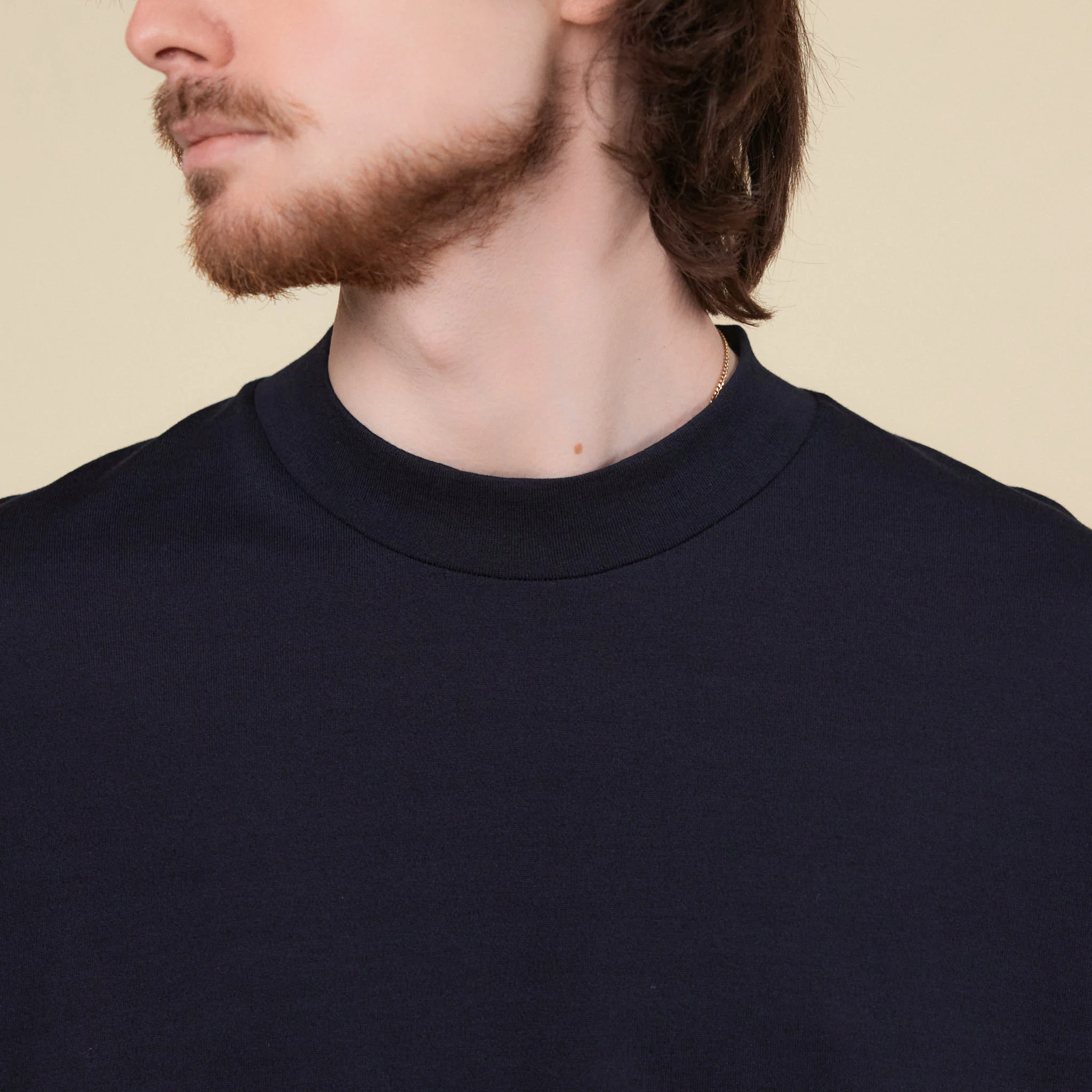 Still by Hand - Crew Neck T-Shirt - Black Navy - Image 3