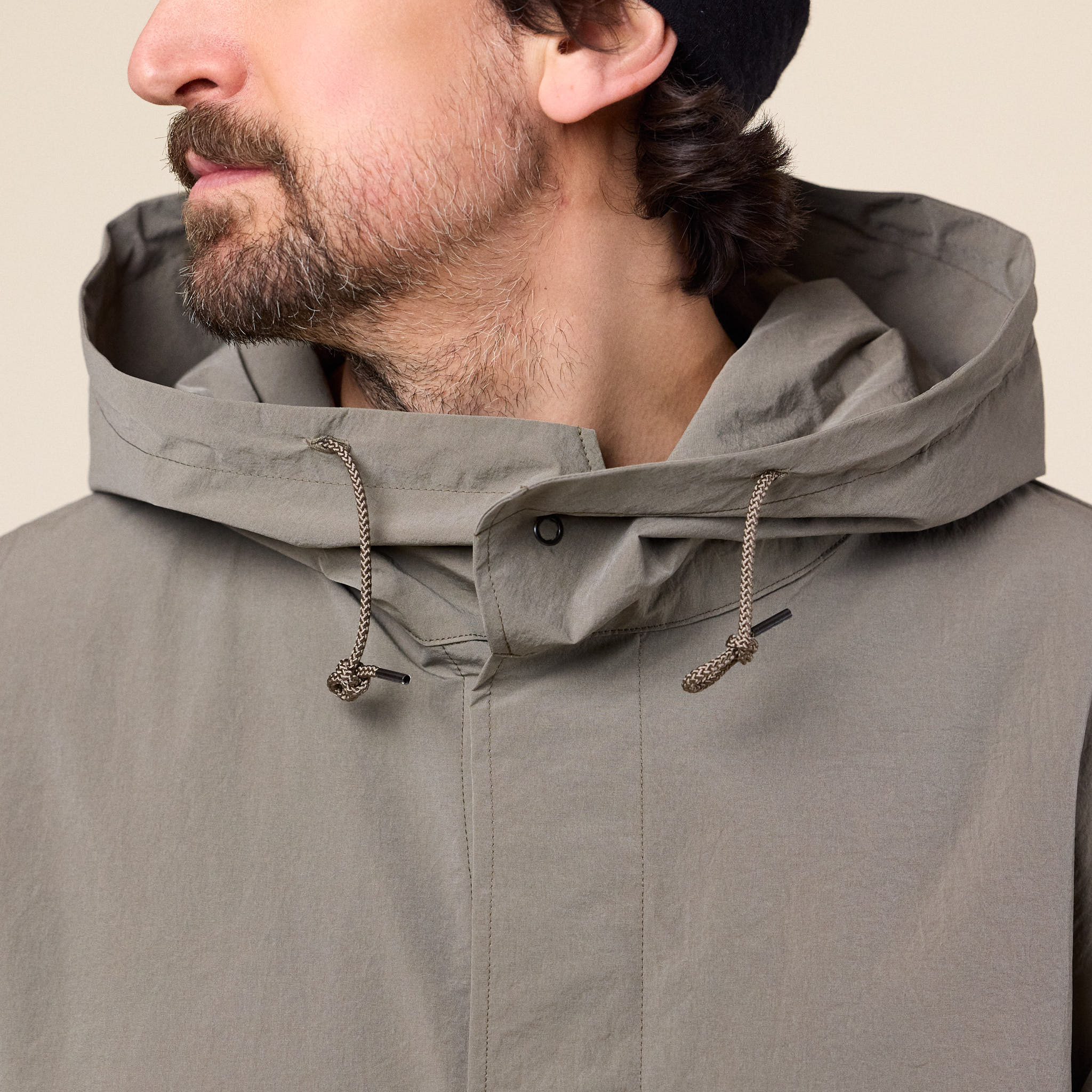 Still by Hand - Nylon Parka - Khaki - Image 3