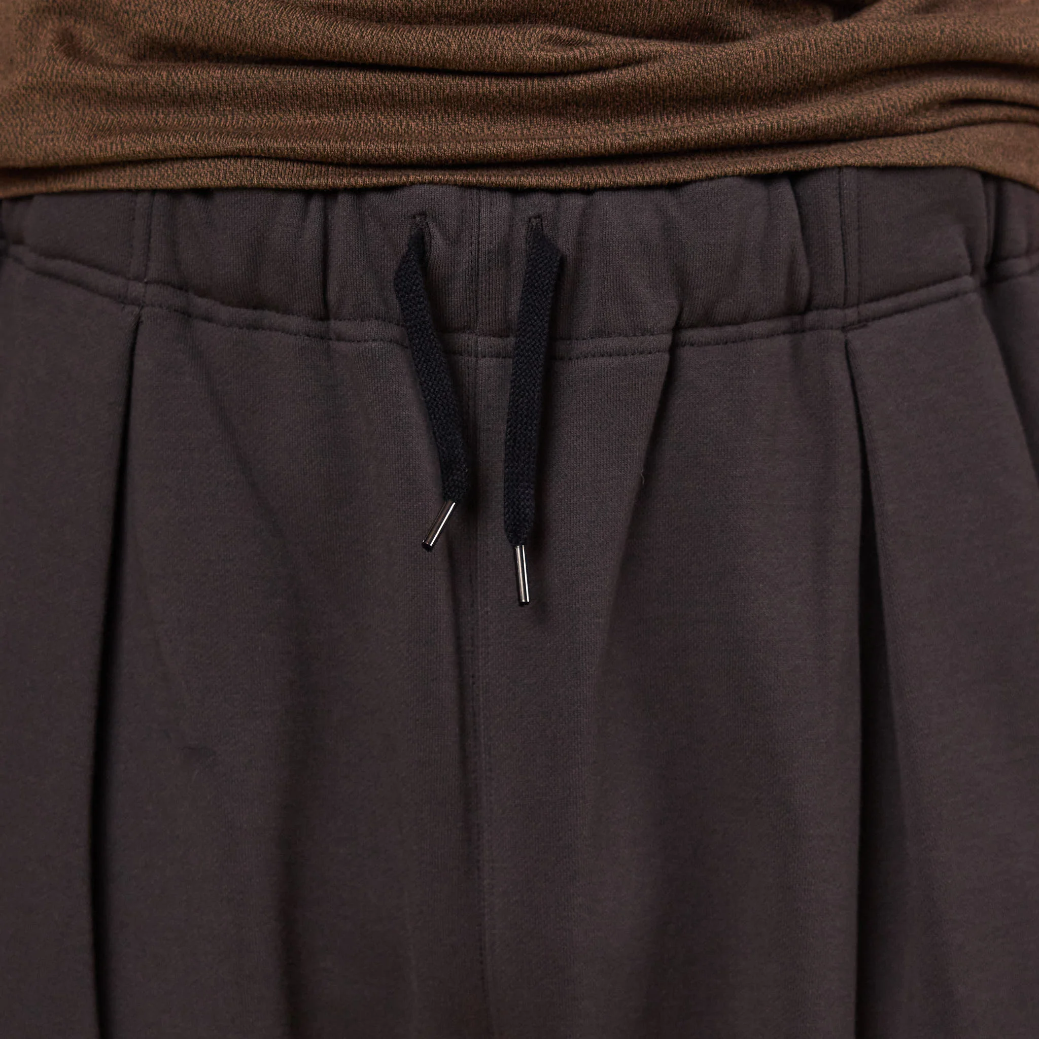 Still by Hand - Wide Sweat Pants - Brown Charcoal - Image 4
