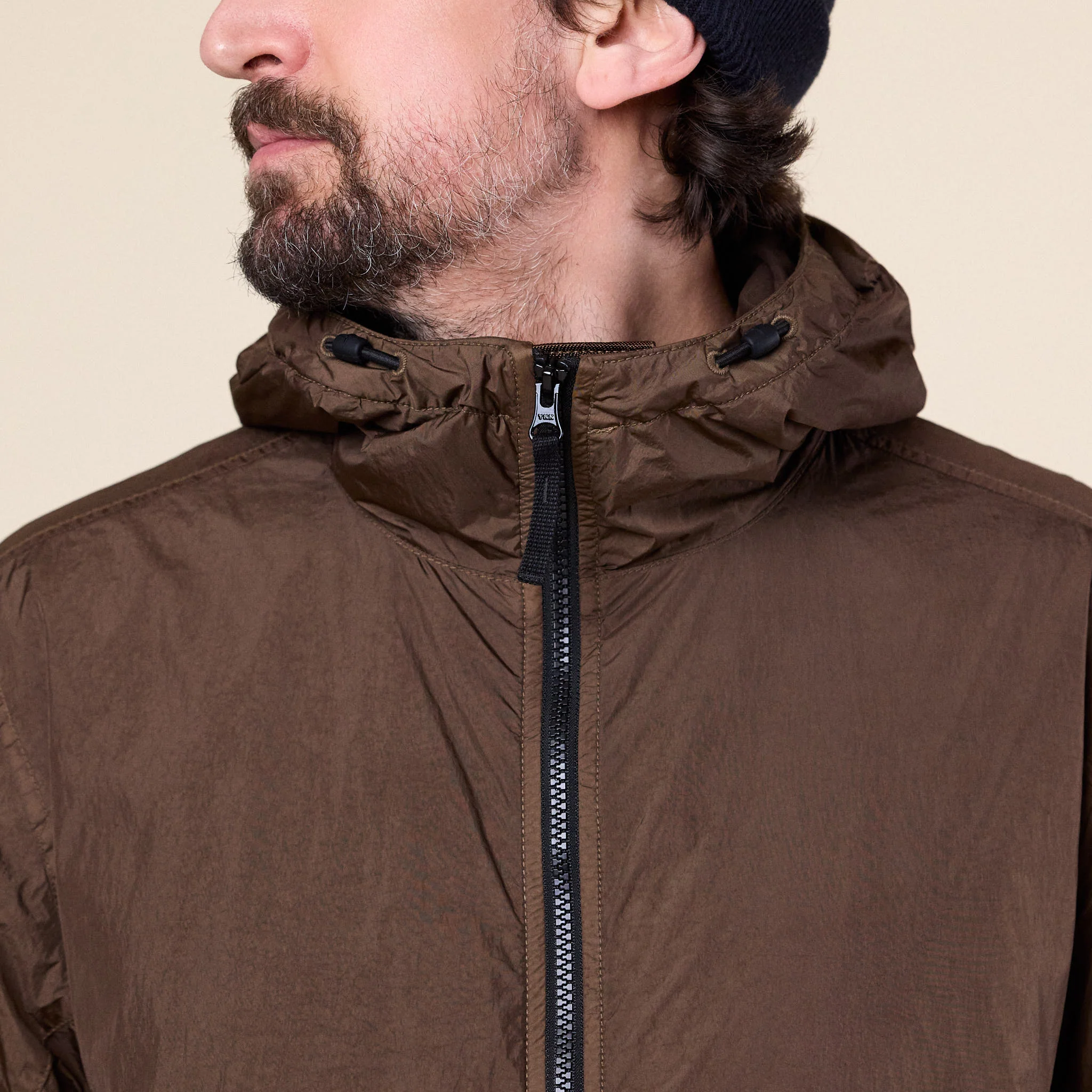 Stone Island - Crinkle Reps NY Hooded Jacket - Umber (Brown) - Image 3