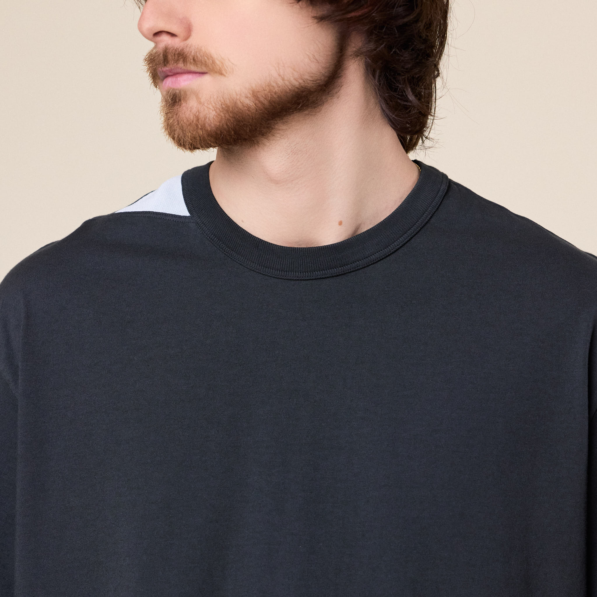 Stone Island Marina - Oversized Combed Cotton T-Shirt - Lead Grey - Image 3