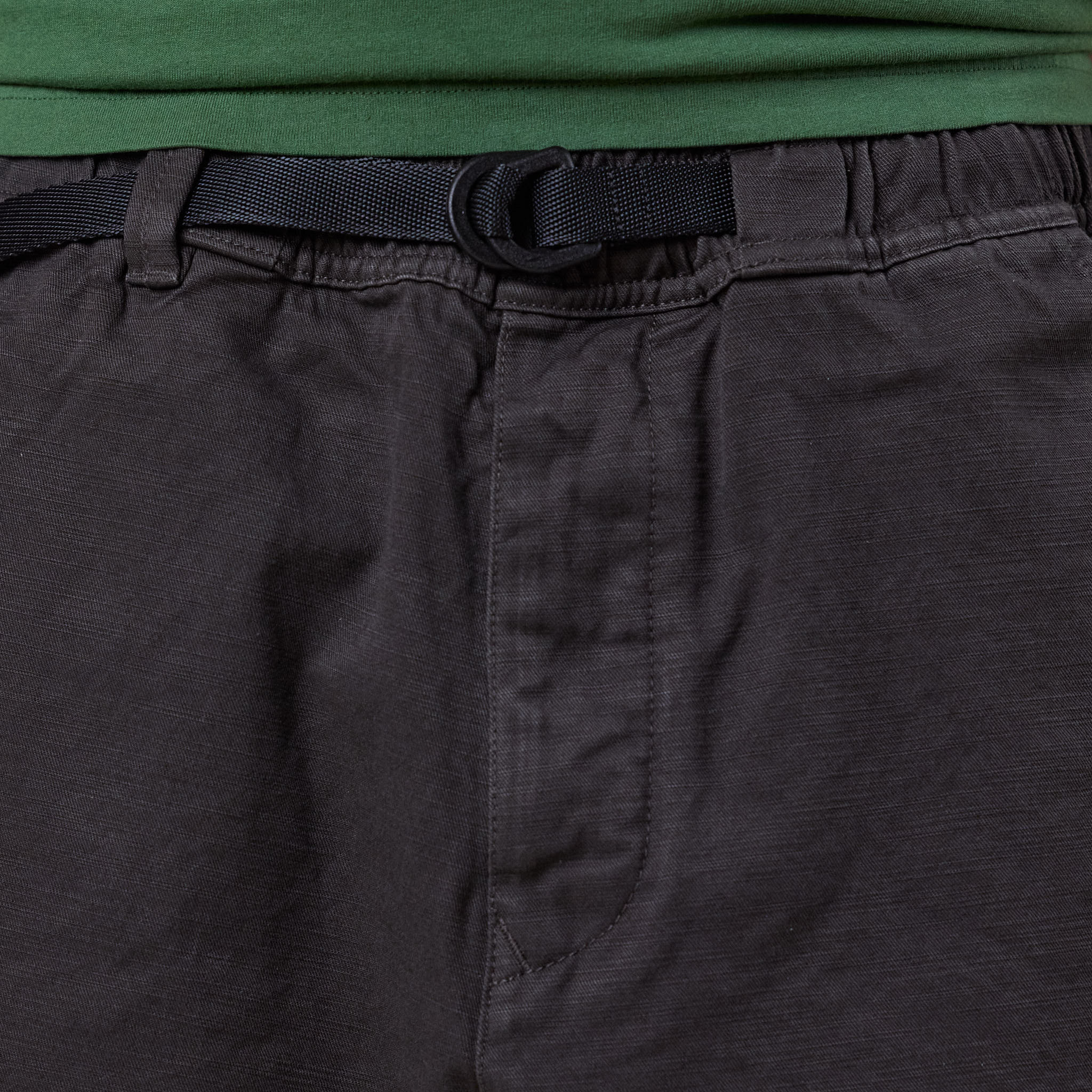 Stone Island Marina - Slub Cotton Wide Chino Shorts - Lead Grey - Image 4